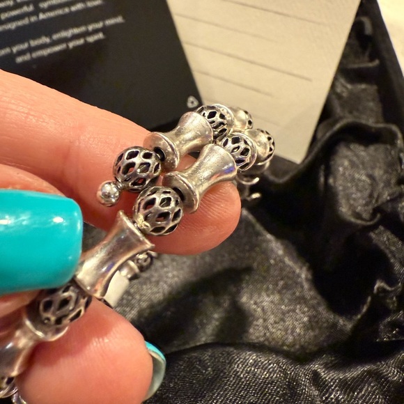 Disney Parks X Alex and Ani bracelet Silver  Mickey Filigree Wrap RS NEW - Picture 14 of 16